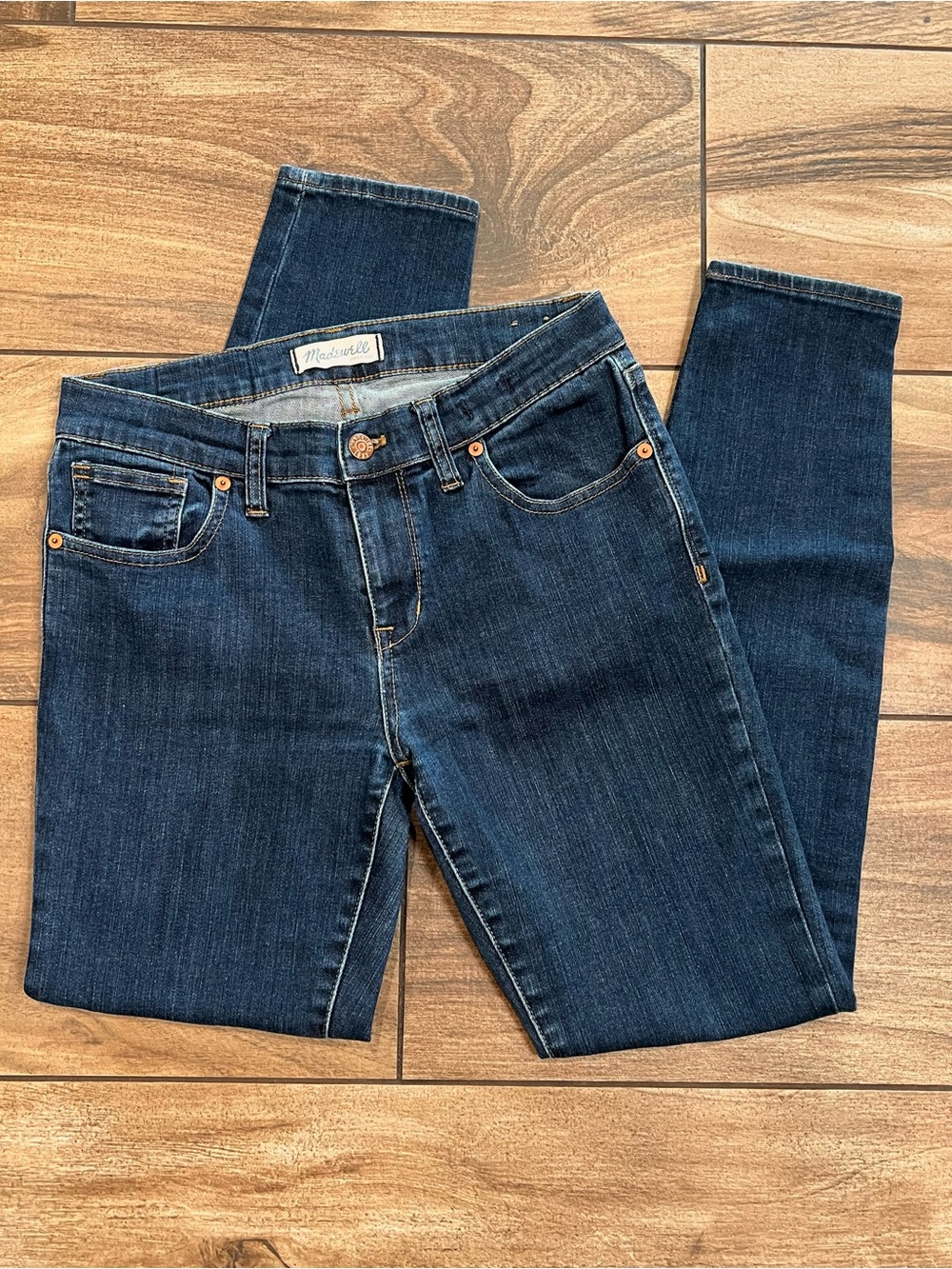 Madewell | High-Rise Skinny Jeans in Dark Blue